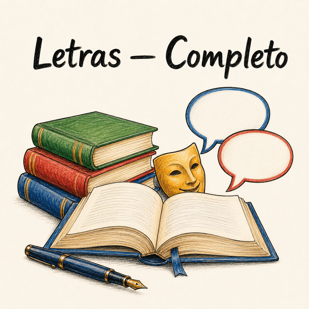 Capa do material Letras — Completo