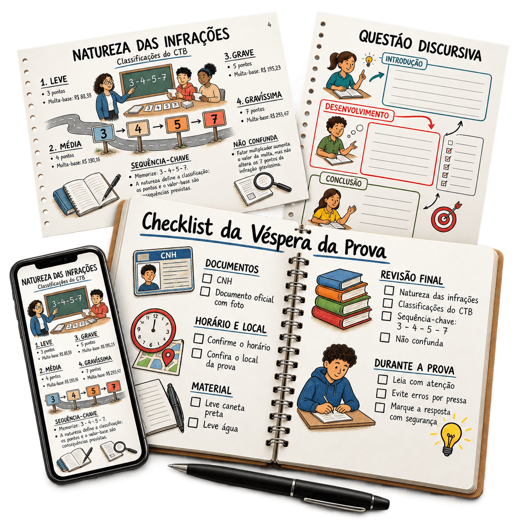 Checklist da Véspera da Prova