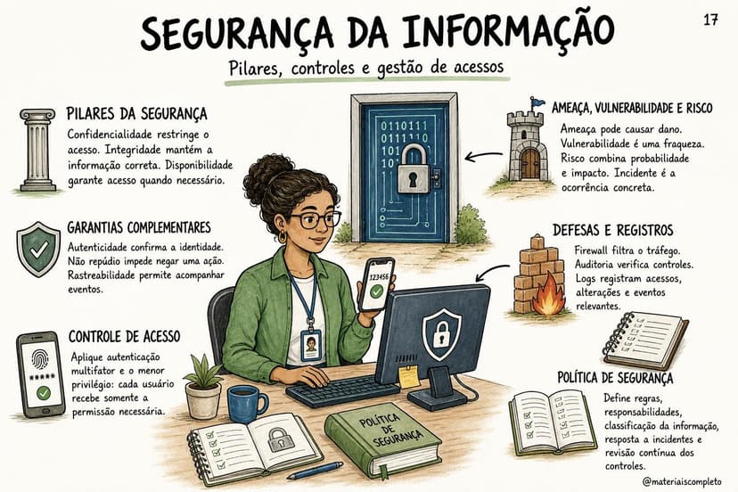 Página do material visual