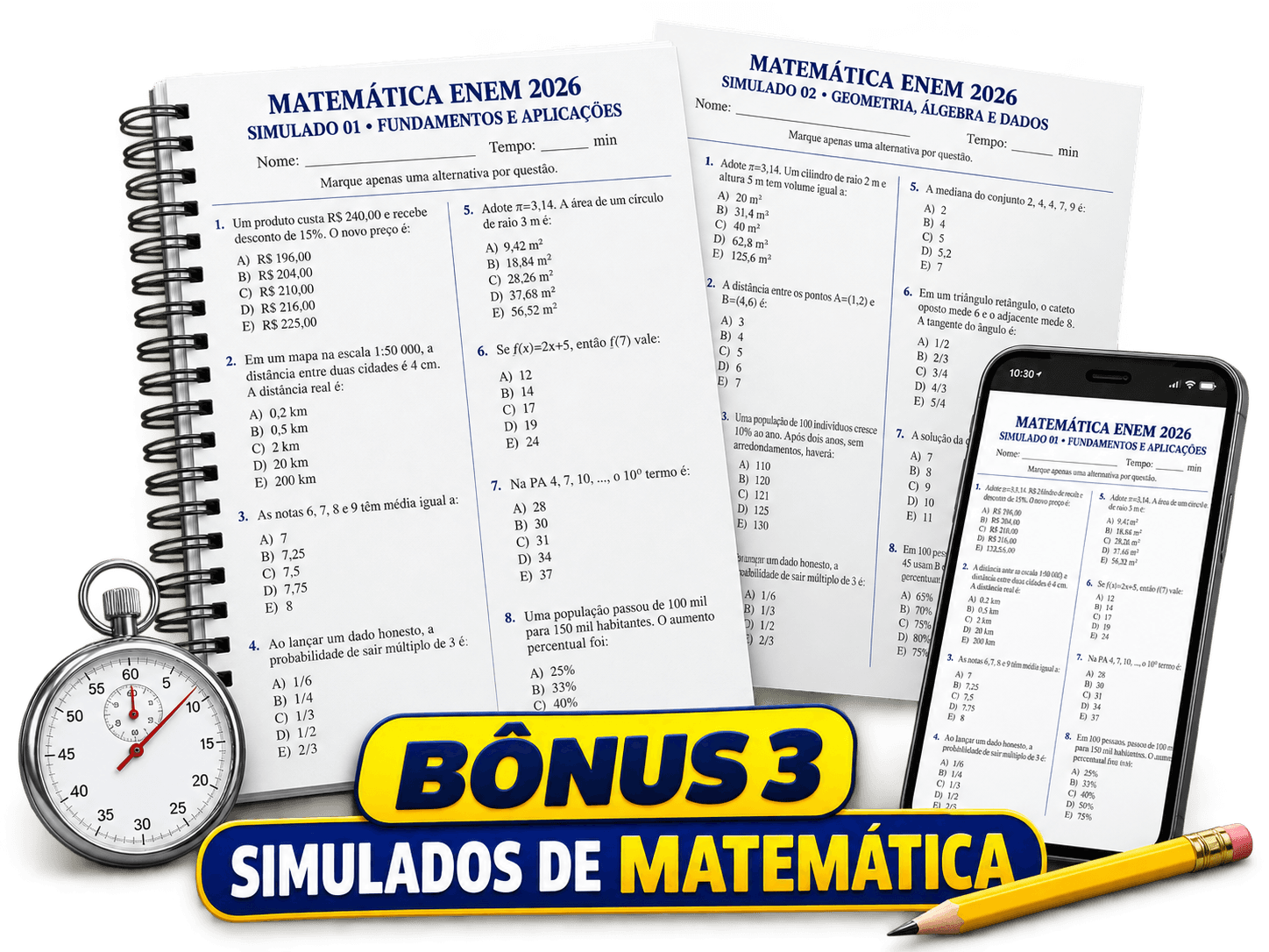 Simulados de Matemática
