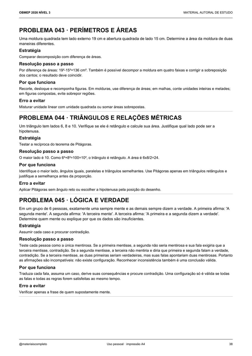 Amostra do material