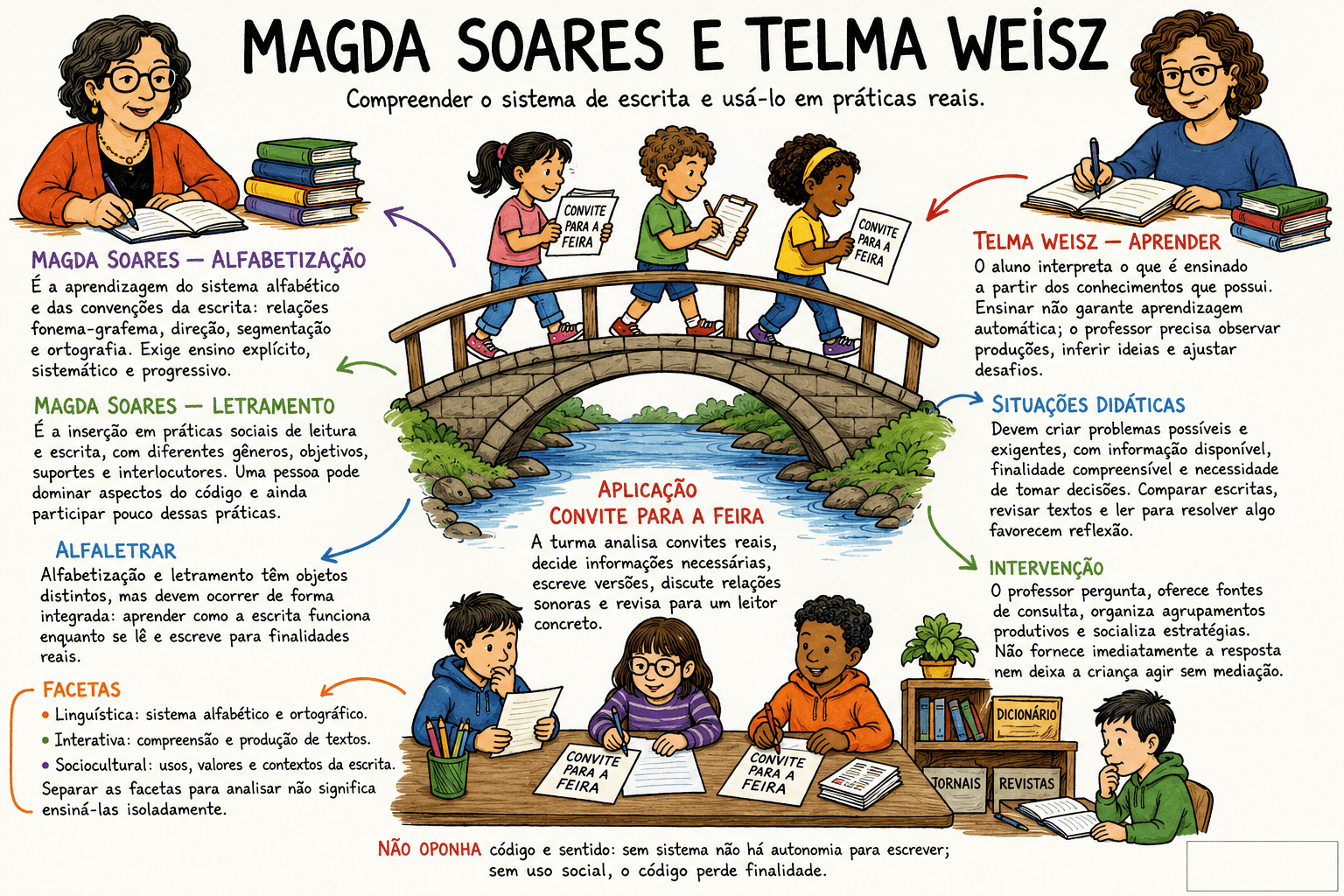 Mapa de alfabetização e letramento, com Magda Soares e Telma Weisz