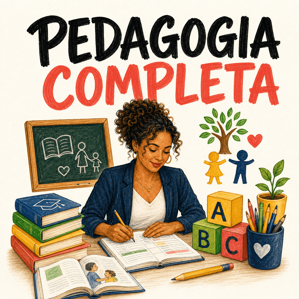 Capa do material Pedagogia Completa