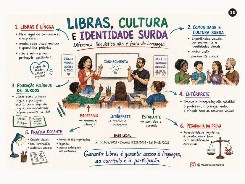 Página do material visual