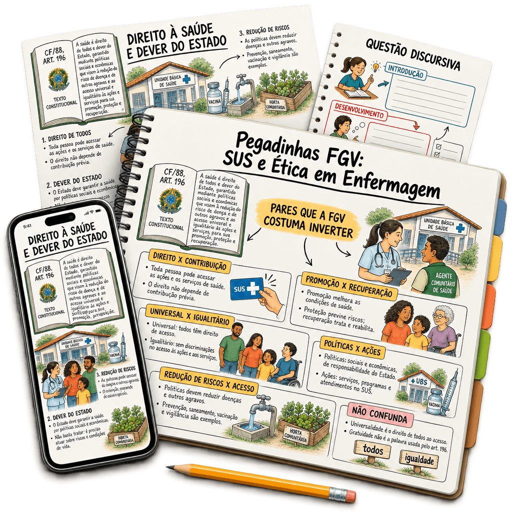 Pegadinhas FGV: SUS e Ética em Enfermagem